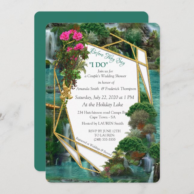 Celebration at the Magical Fantasy Lake Invitation (Front/Back)