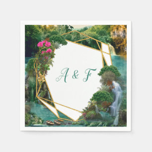 Celebration at the Magical Fantasy Lake Napkin