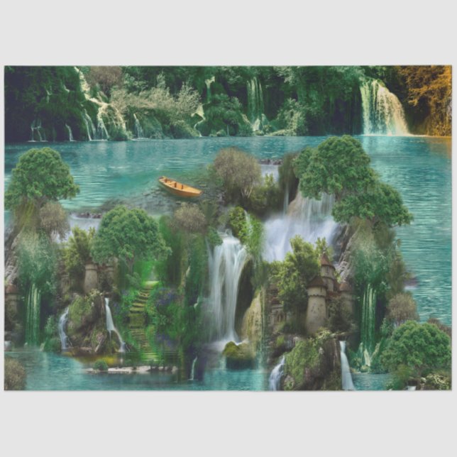 Celebration at the Magical Fantasy Lake Tissue Paper (Front)