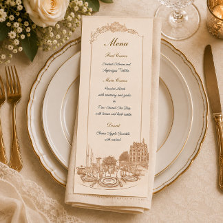 Celebration at the Manor Custom Menu