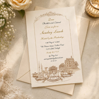 Celebration at the Manor Personalised  Invitation