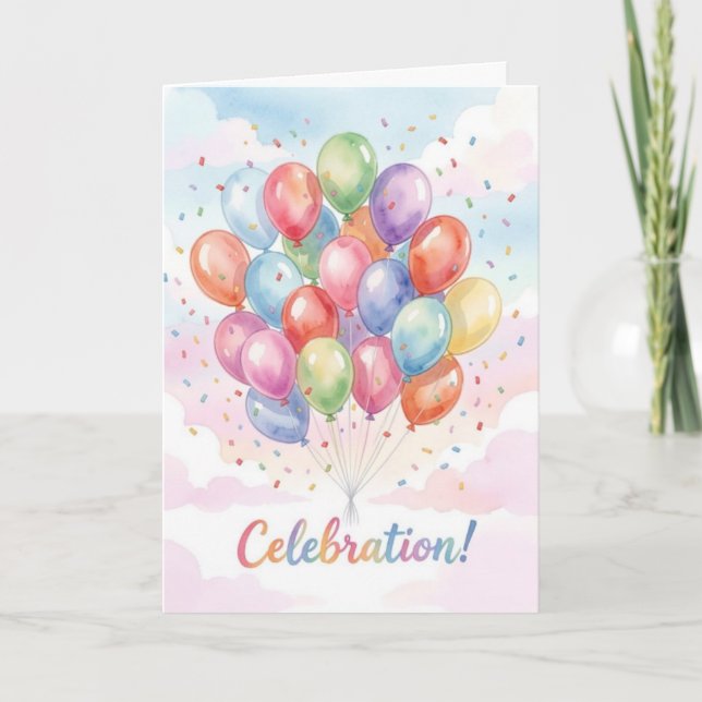 Celebration Birthday Card (Front)