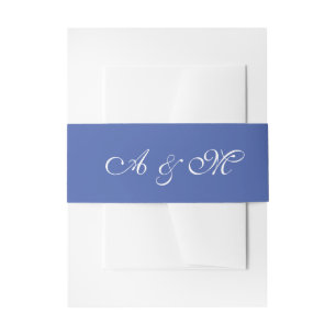 "Celebration Blue"  Invitation Belly Band