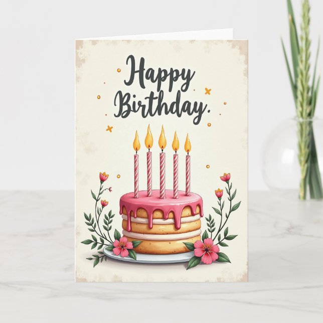 Celebration Cake Art Card (Front)