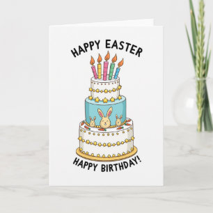 Celebration Cake Happy Easter Card