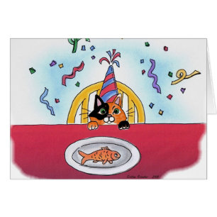 Celebration Cat Card (calico)