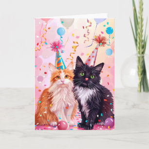 Celebration Cats Greeting Card