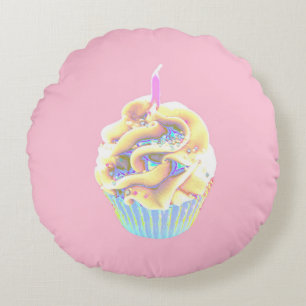 Celebration Cupcake Round Cushion