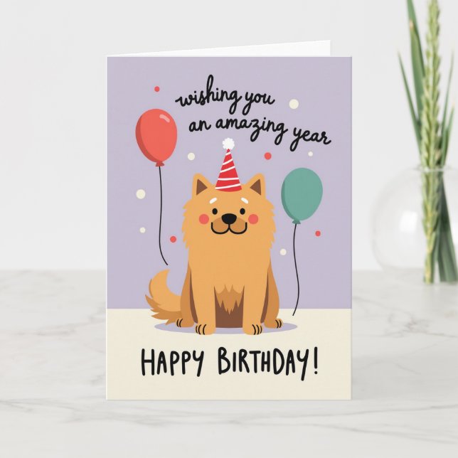 Celebration Dog Birthday Card (Front)