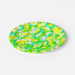 Celebration Dots 17-Lemon Lime PAPER PARTY PLATES