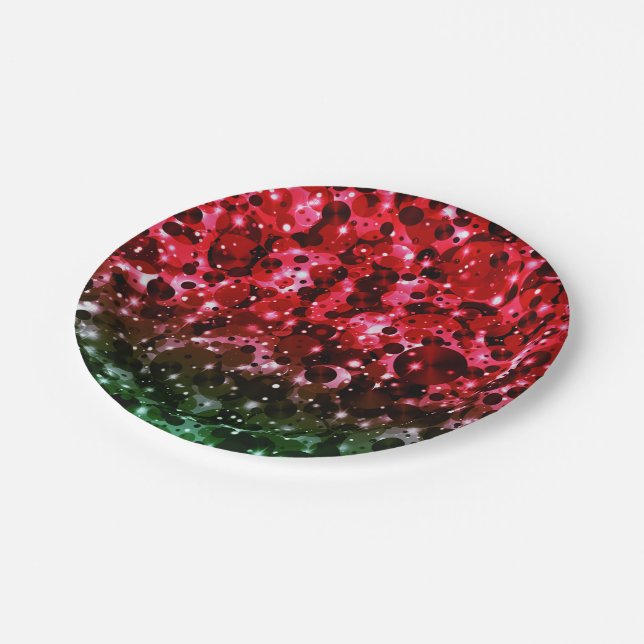 Celebration Dots 18-Christmas PAPER PARTY PLATES (Angled)