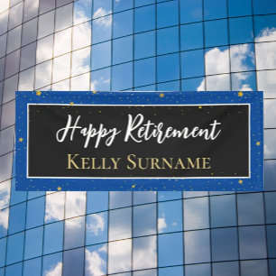 Celebration! Happy retirement banner 