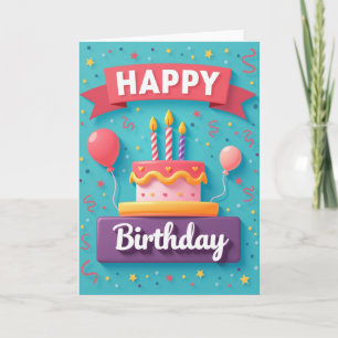Celebration Heart Birthday Card