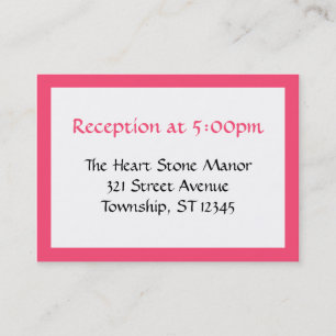 Celebration in Fuchsia Guest Reference Cards