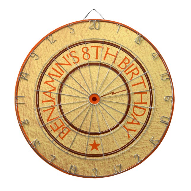 Celebration Kids Birthday Party Modern Dartboard (Front)