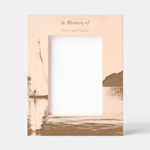 Celebration Life Keepsake  Sailor Sailboat Sailing Etched Frames