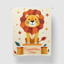 Celebration Lion Curtain for Kids | Fun 