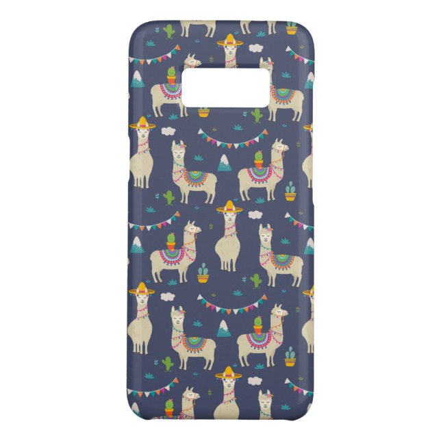 Celebration Llama Pattern Case-Mate Samsung Galaxy Case (Back)