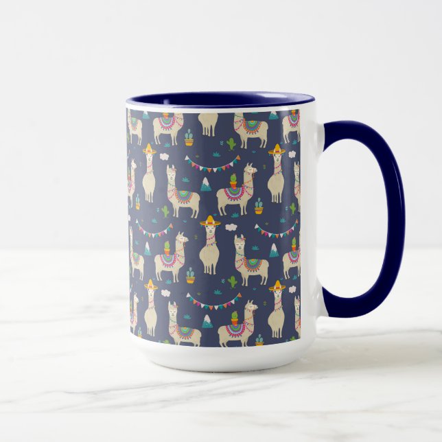 Celebration Llama Pattern Mug (Right)