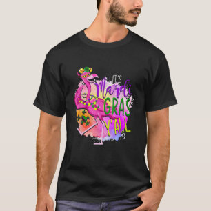 Celebration Masquerade Parade Party Flamingo Mardi T-Shirt
