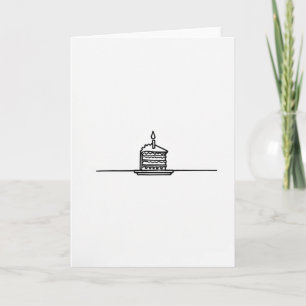 Celebration Minimal Cake Card