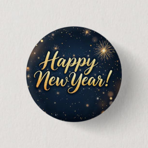 Celebration New Year Patches 2026 3 Cm Round Badge