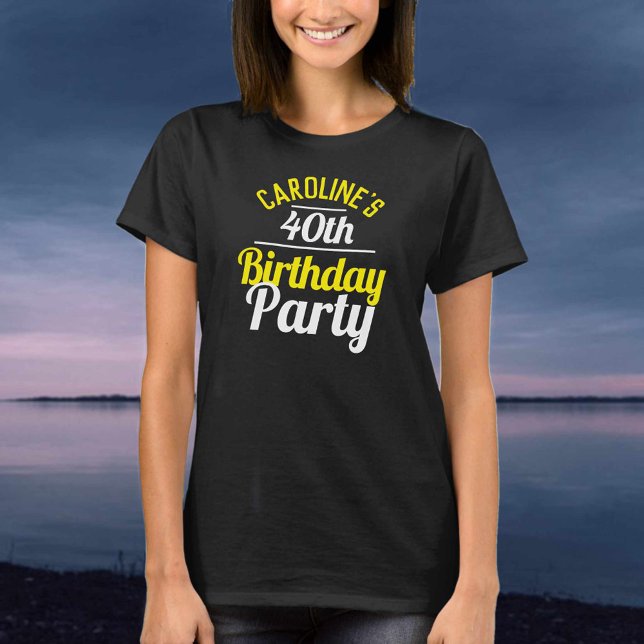 Celebration of a 40th Birthday Party T-Shirt (Creator Uploaded)