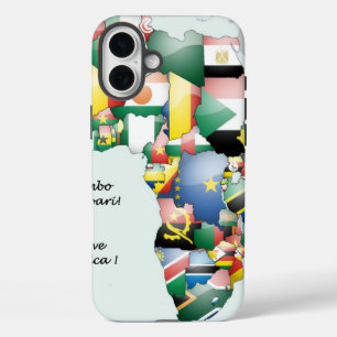Celebration of Africa in Flags Design iPhone 16 Plus Case