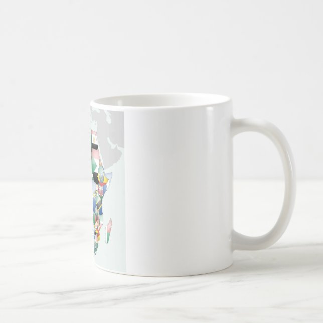 Celebration of Africa in Flags Design Coffee Mug (Right)