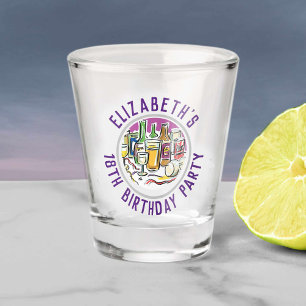 Celebration of Age 18th Birthday Shot Glass