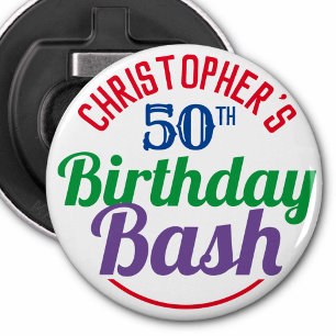 Celebration of Age 50th Birthday Bottle Opener