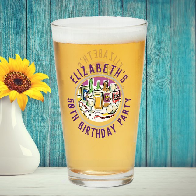 Celebration of Age 50th Birthday Glass (Creator Uploaded)