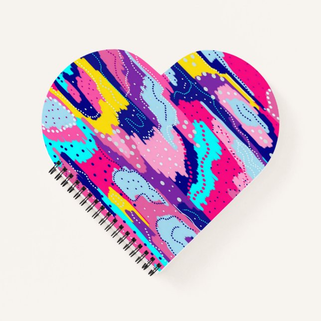 Celebration of Colour Abstract Art Notebook (Front)