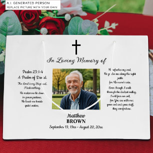 Celebration Of Life 1 Photo Bible Verse Large Gift Bag