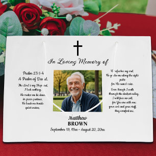 Celebration Of Life 1 Photo Bible Verse  Large Gift Bag