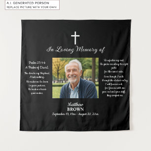 Celebration Of Life 1 Photo Bible Verse Tapestry