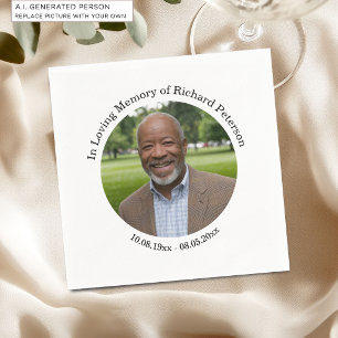 Celebration of Life 1 Special Photo  Napkin