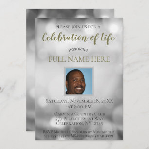 Celebration of Life - Add a Photo Invitation