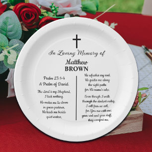 Celebration Of Life Bible Verse Funeral Paper Plate