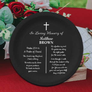 Celebration Of Life Bible Verse Funeral Paper Plate