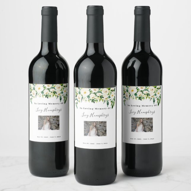 Celebration Of Life Decor, Wine Bottle Label, Wine Label (Bottles)