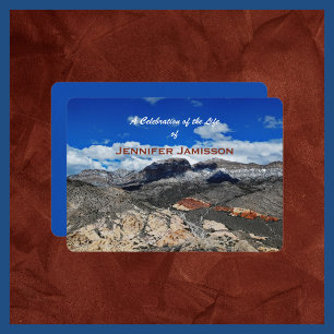 Celebration of Life, Desert Landscape Invitation