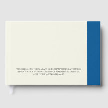 Celebration of Life Foil Guest Book