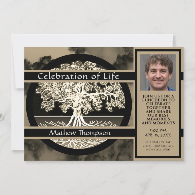 Celebration of Life Funeral Card (Front)
