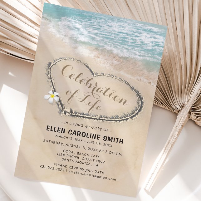 Celebration of Life | Funeral Memorial Ocean Invitation (Creator Uploaded)