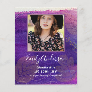 CELEBRATION OF LIFE Funeral Memorial PHOTO Budget