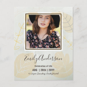 CELEBRATION OF LIFE Funeral Memorial PHOTO Budget