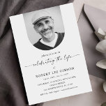 Celebration of Life Funeral Memorial Service Invitation<br><div class="desc">Gather together to honour the life of your loved one with our Celebration of Life Funeral Memorial Service Invitations. These invitations are a heartfelt way to invite family and friends to join you in remembering and celebrating the cherished memories of your loved one. The design is elegant and tasteful, featuring...</div>