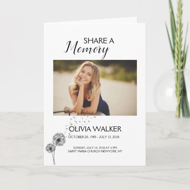 Celebration of Life Funeral Program (Front)