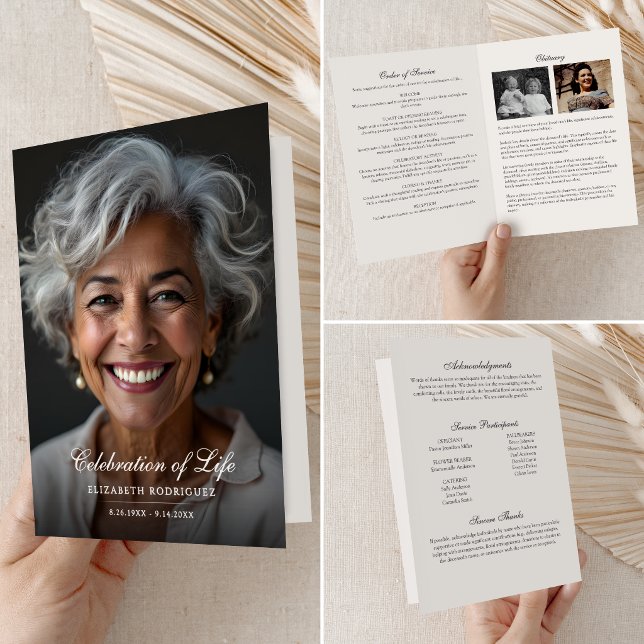 Celebration Of Life Funeral Service Program (Creator Uploaded)